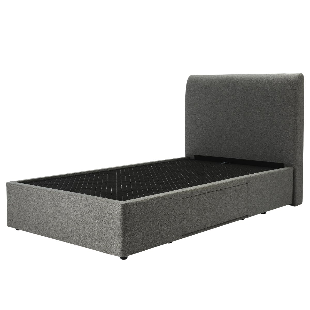 Forbes Right Drawer Storage Bed Solana Granite color Granite