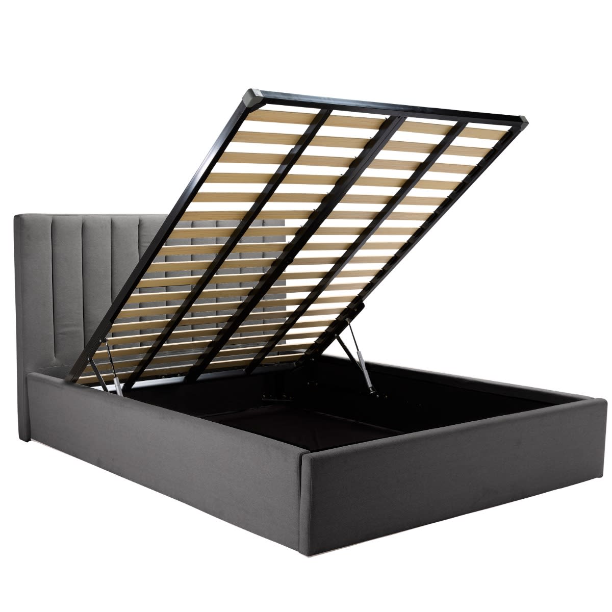 Mayfair Gas Lift Storage Bed Solana Granite Single color Granite