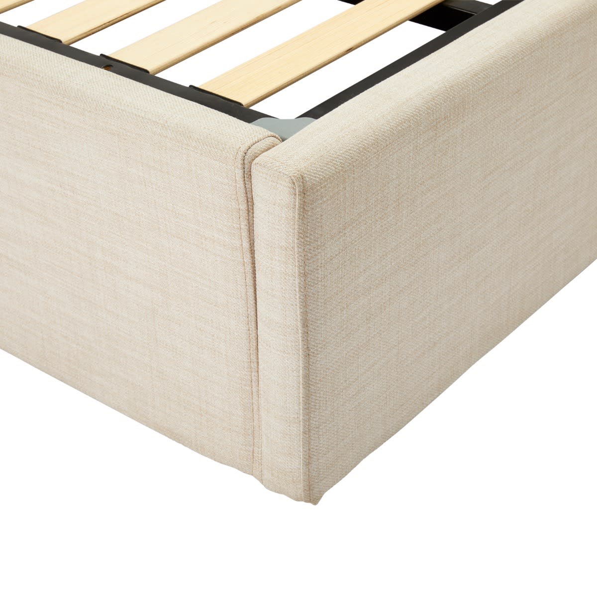 Milton Flush Bed Base Sea Pearl Queen color Sea Pearl