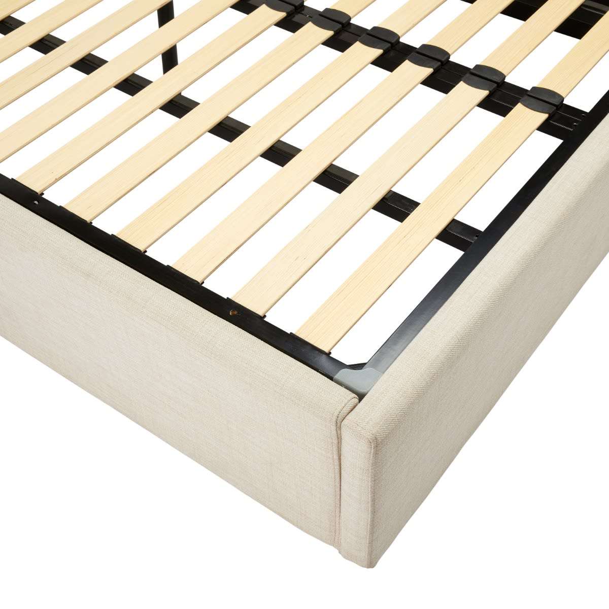 Milton Flush Bed Base Sea Pearl Queen color Sea Pearl