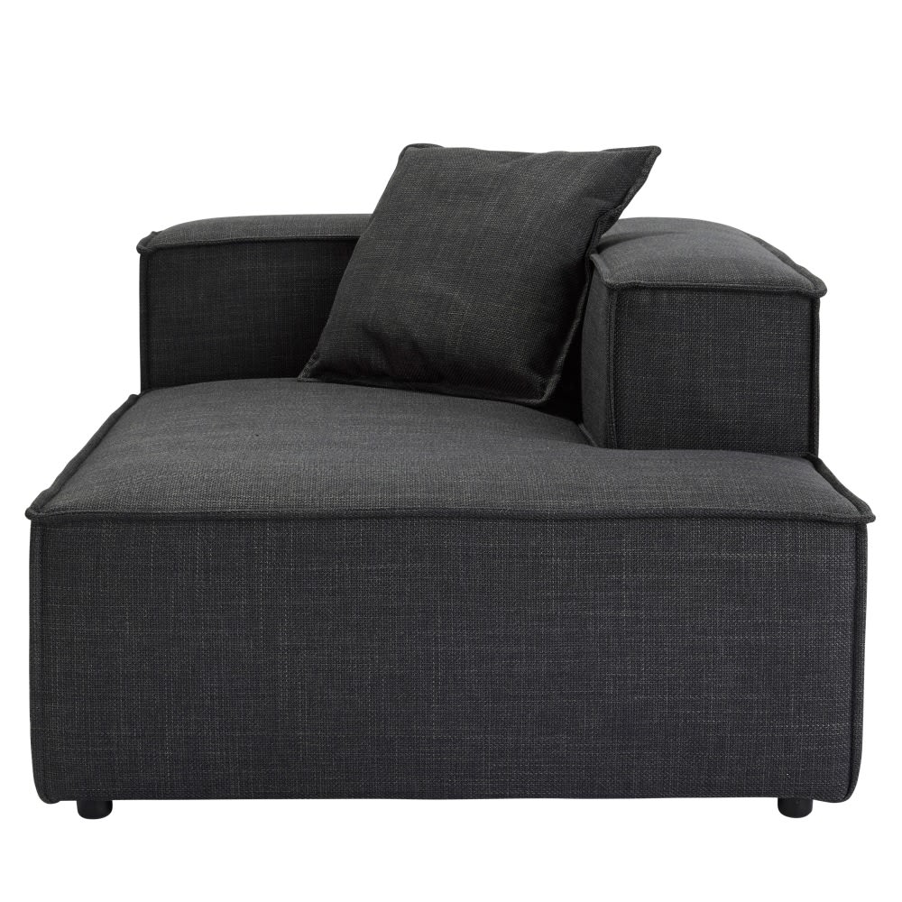 Diablo Plaza Flint Grey Chaise Right Arm Facing Module color Flint Grey