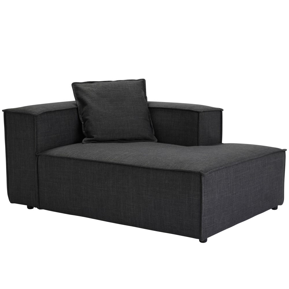 Diablo Plaza Flint Grey Chaise Right Arm Facing Module color Flint Grey