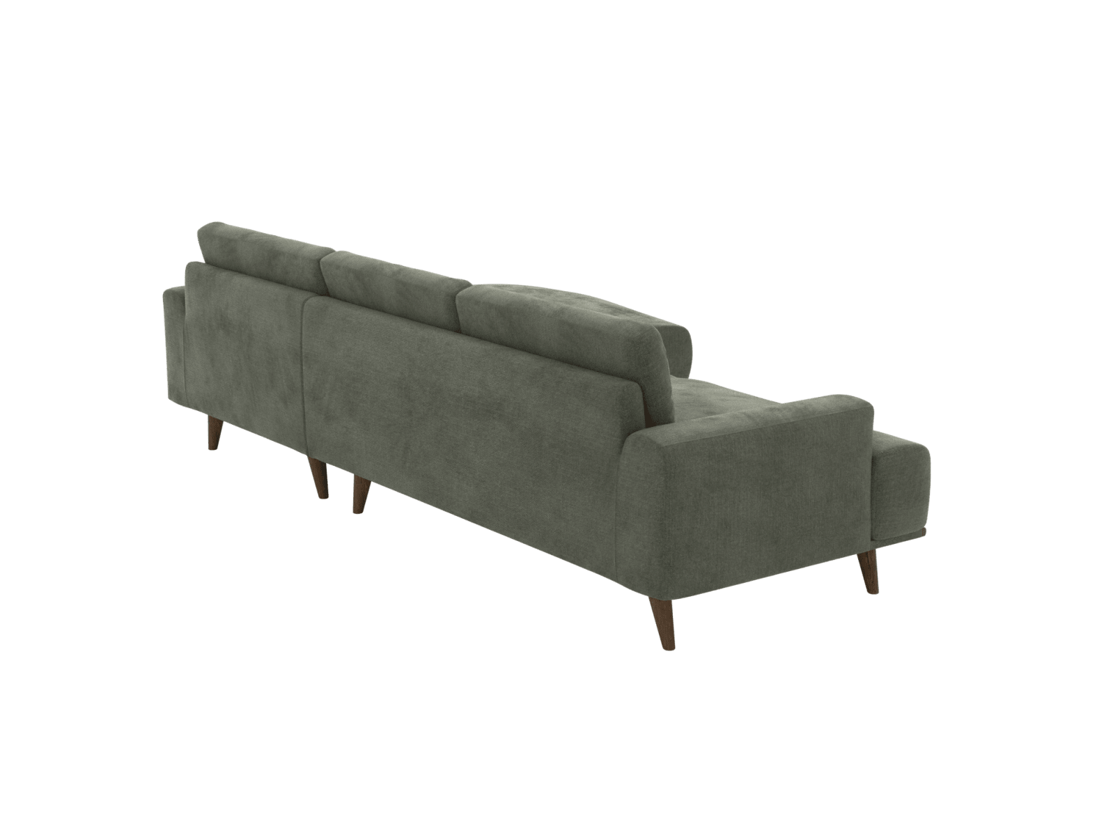 Dane Tribute Dark Jade Chaise Sofa - 3 Seater color Tribute Dark Jade