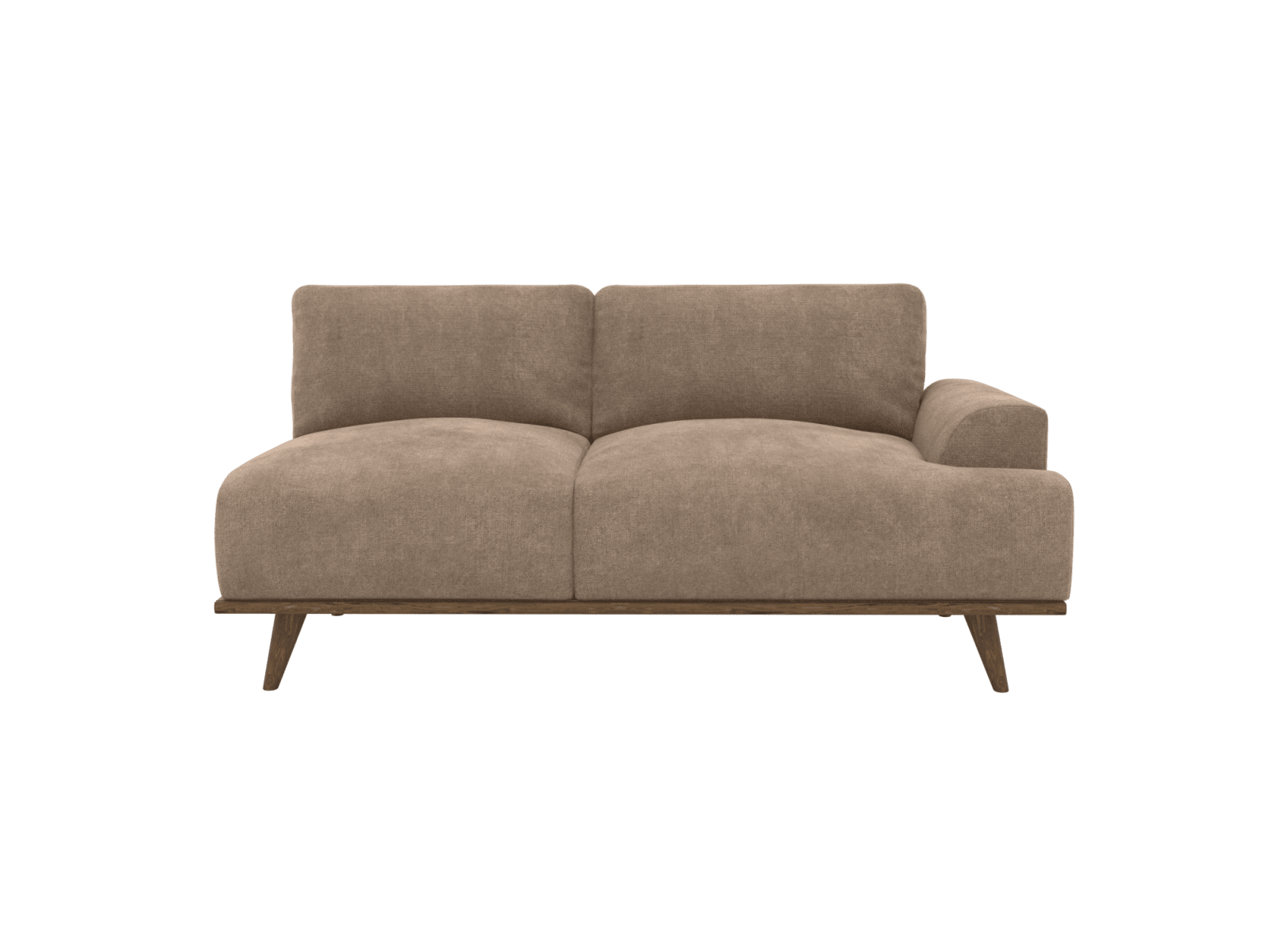 Dane Tribute Walnut 2 Seat Right Facing Sofa Module color Tribute Walnut