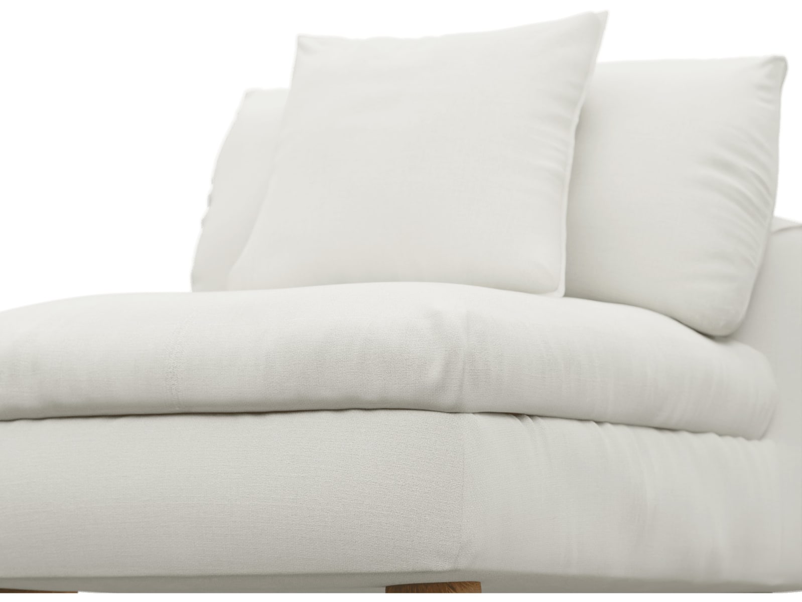 Tully Tribute Shell Armless Sofa Chair Module color Tribute Shell