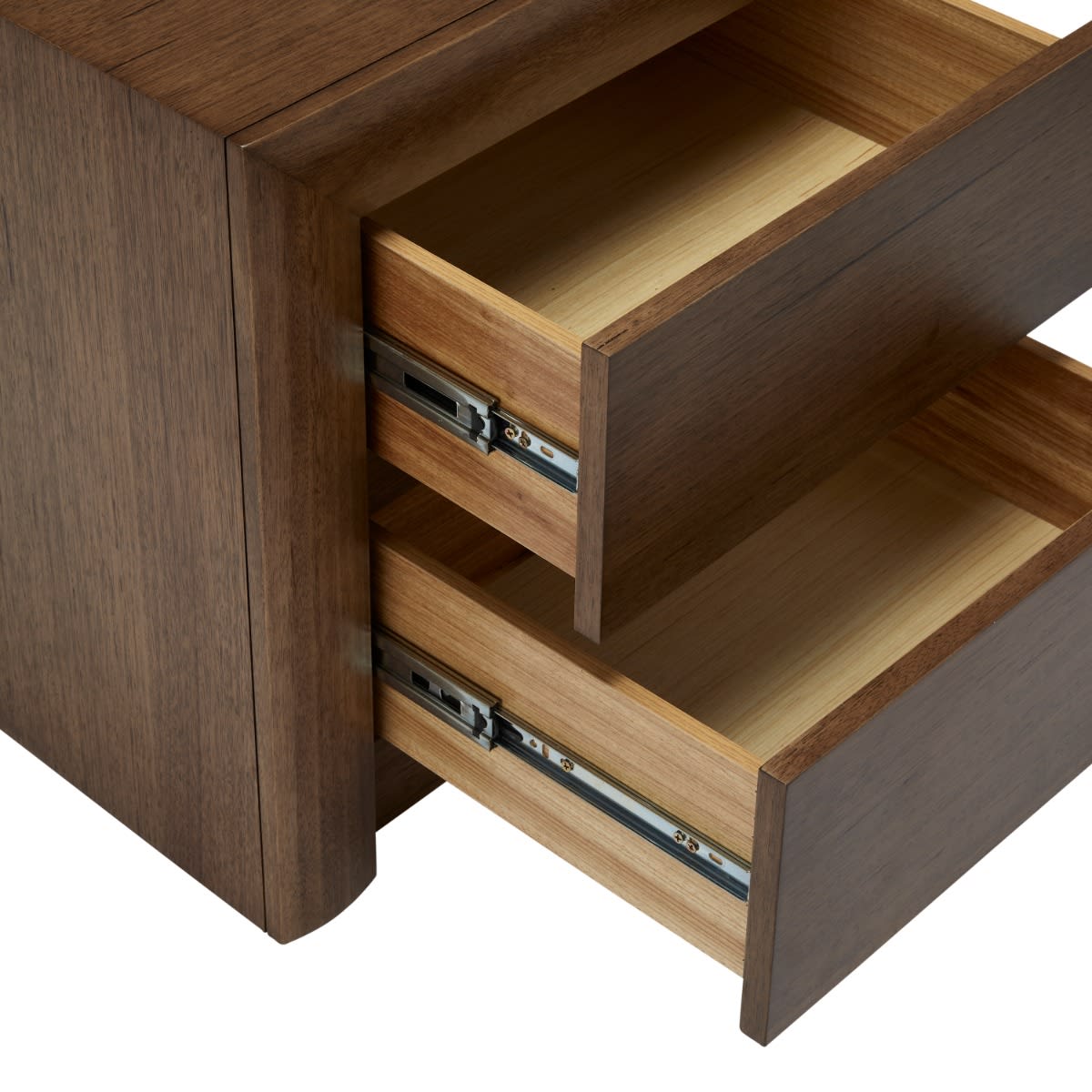 Bellambi Dark Messmate Bedside Table - 2 Drawer color Dark