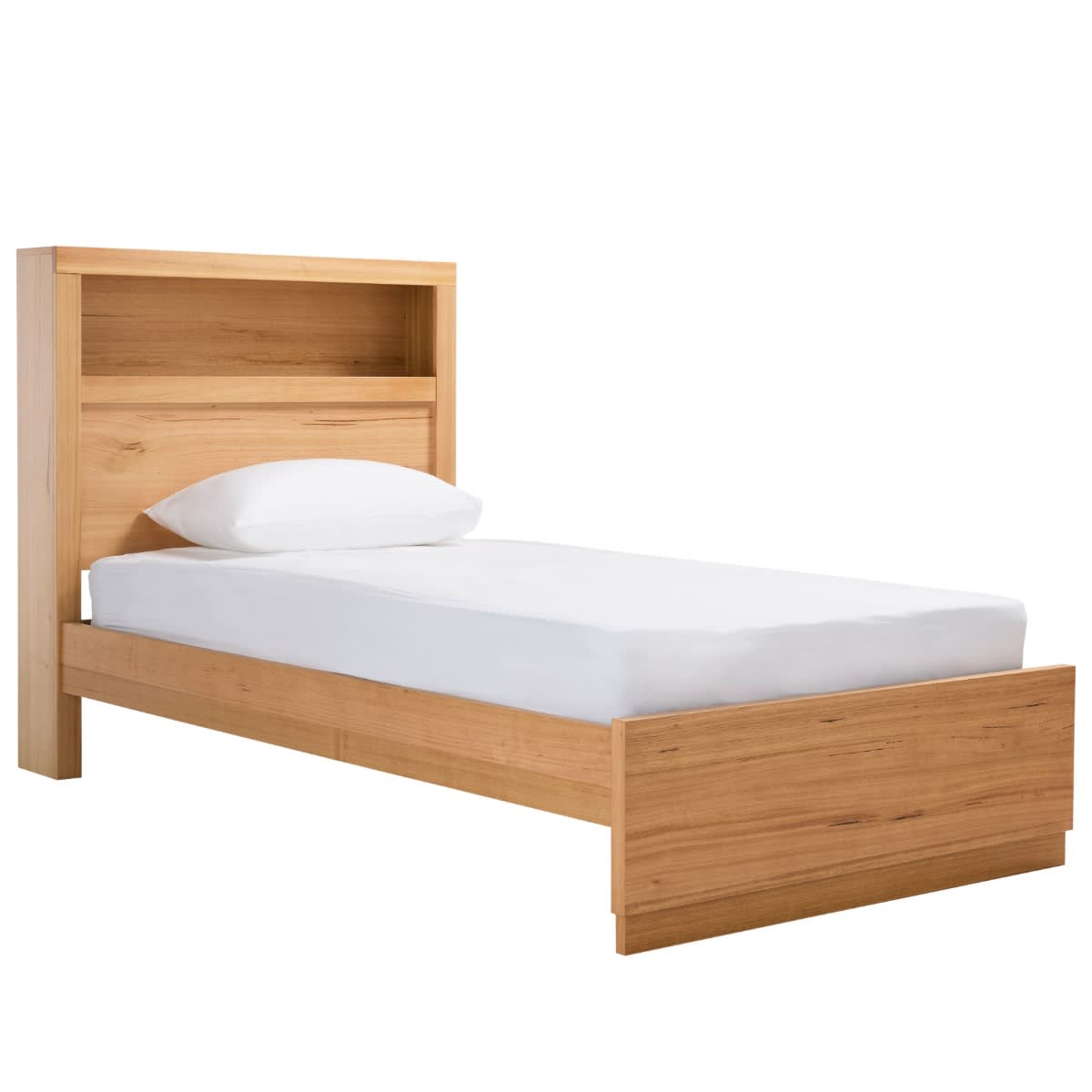 Clemence Bookend Headboard Kids Bed color Natural