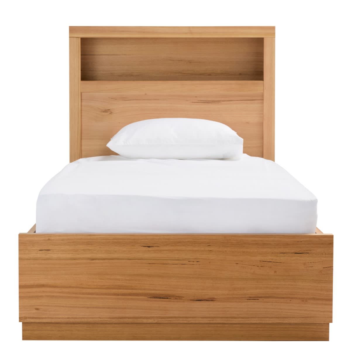 Clemence Bookend Headboard Kids Bed color Natural