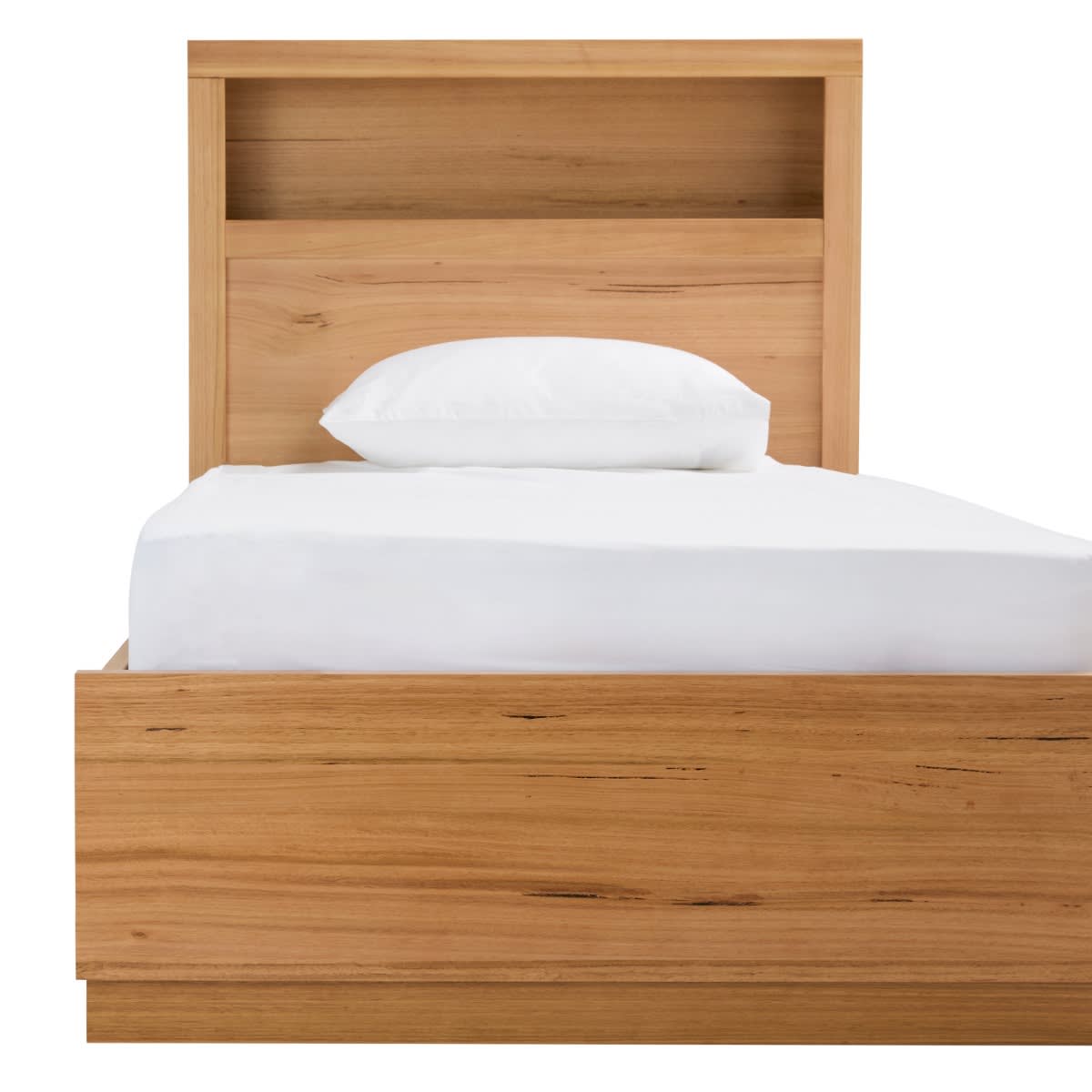 Clemence Bookend Headboard Kids Bed color Natural