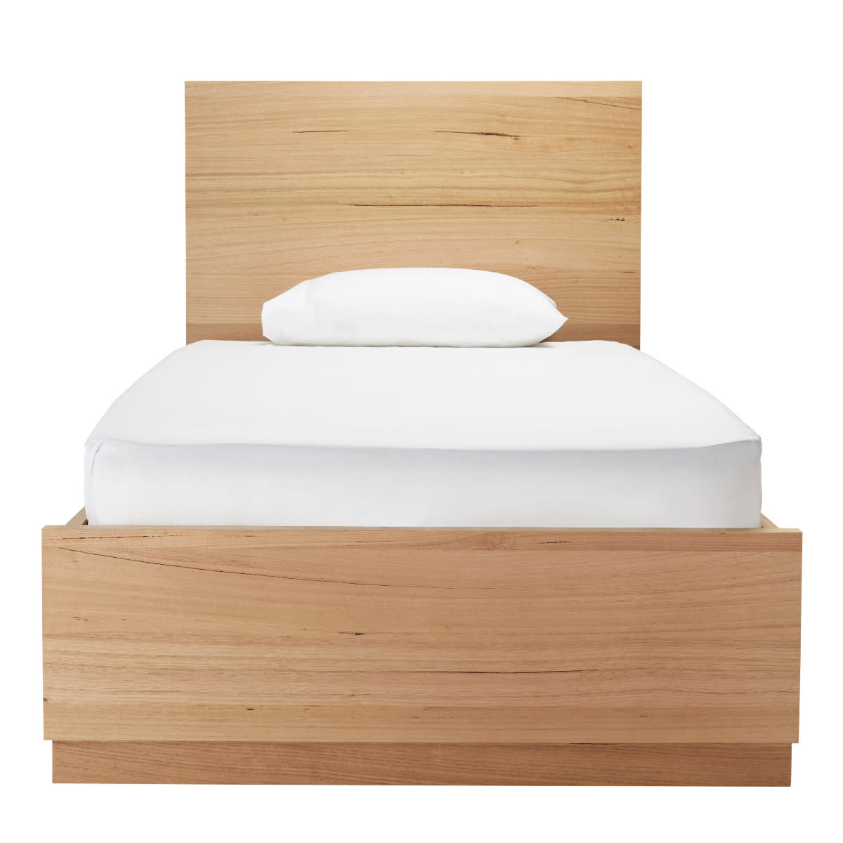 Clemence Plain Headboard Kids Bed color Natural