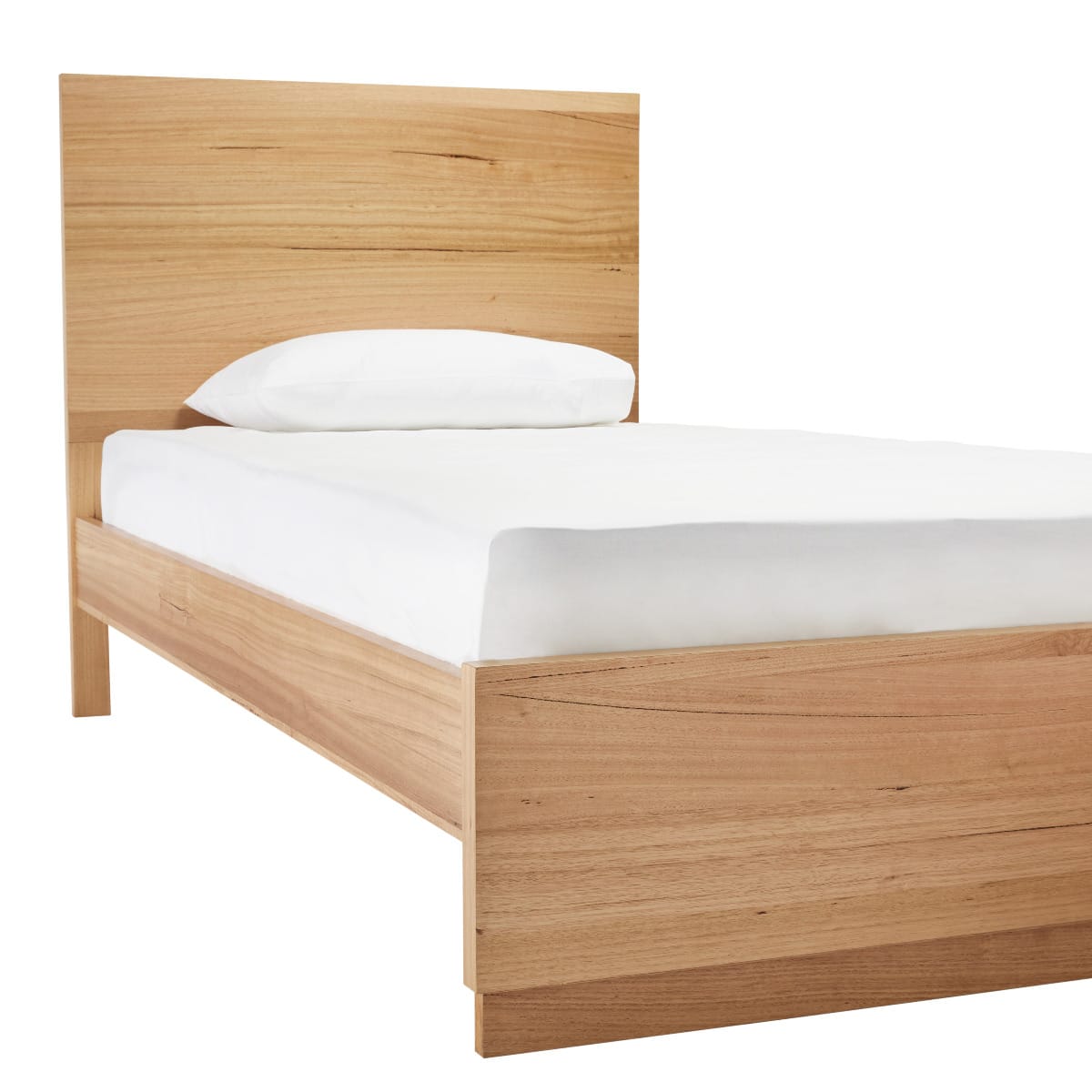 Clemence Plain Headboard Kids Bed color Natural