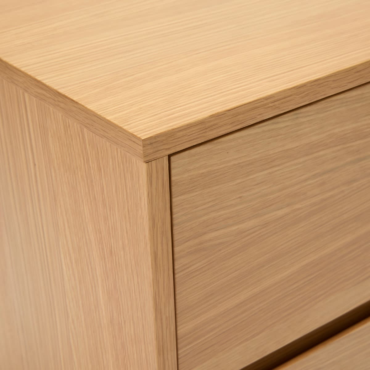 Falora Bedside Table Oak - 2 Drawer color Natural