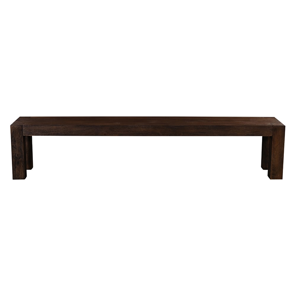 Merrit Umber Mango Wood Bench Seat color Umber