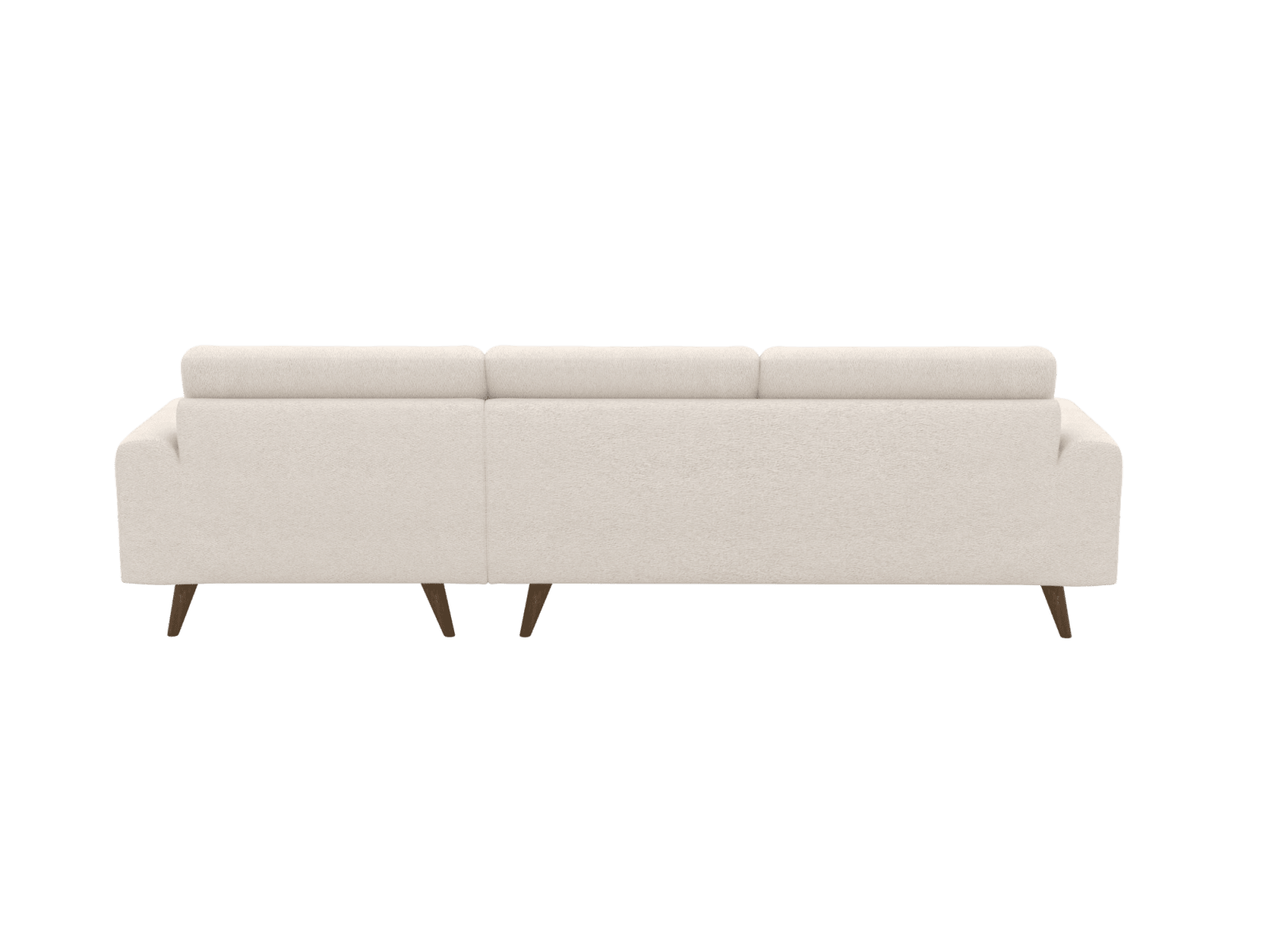 Dane Kent Bisque Chaise Sofa - 3 Seater color Kent Bisque