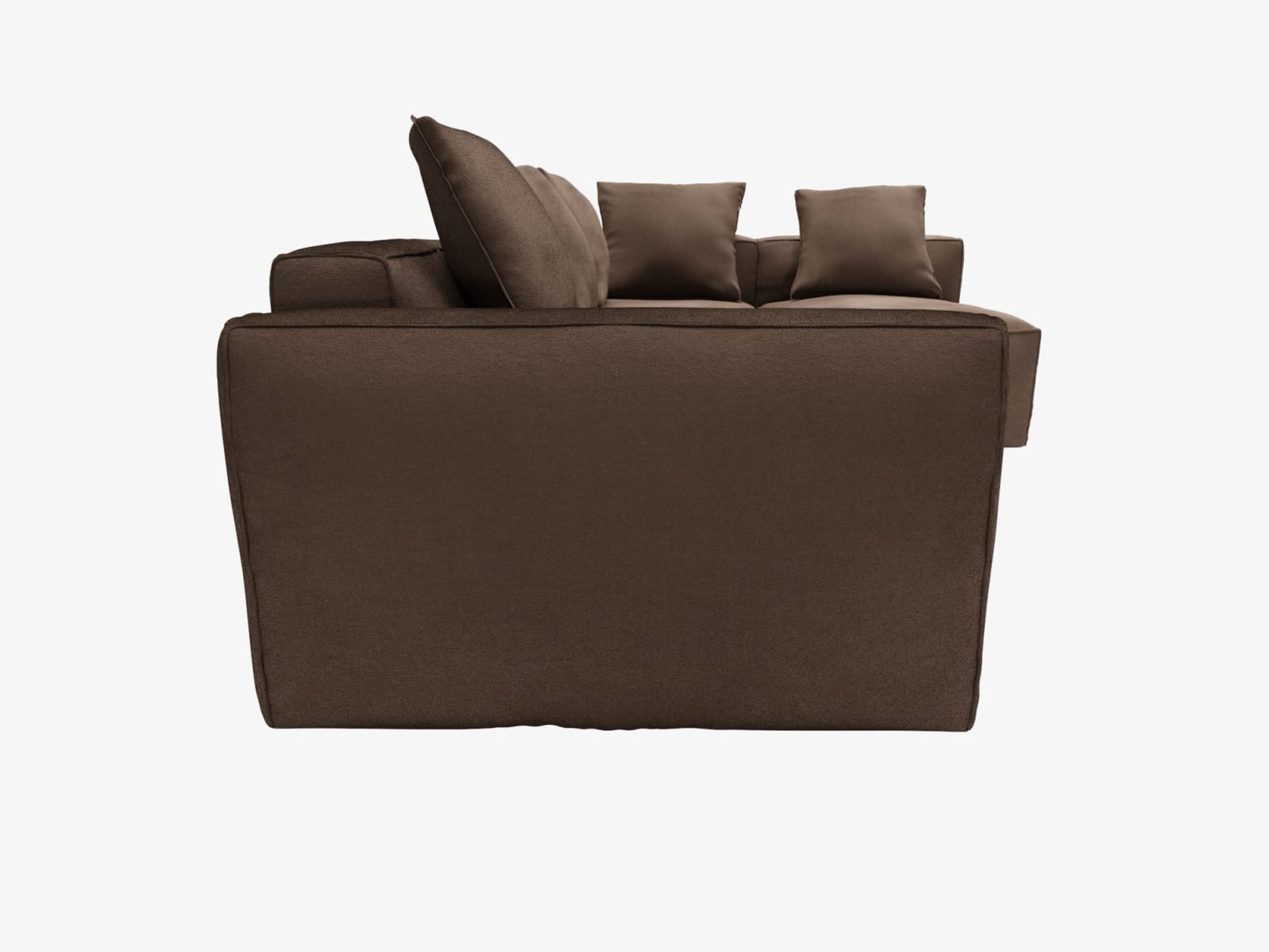 Riley Apt Muse Chocolate Corner Sofa - 4 Seater RAF Terminal color Muse Chocolate