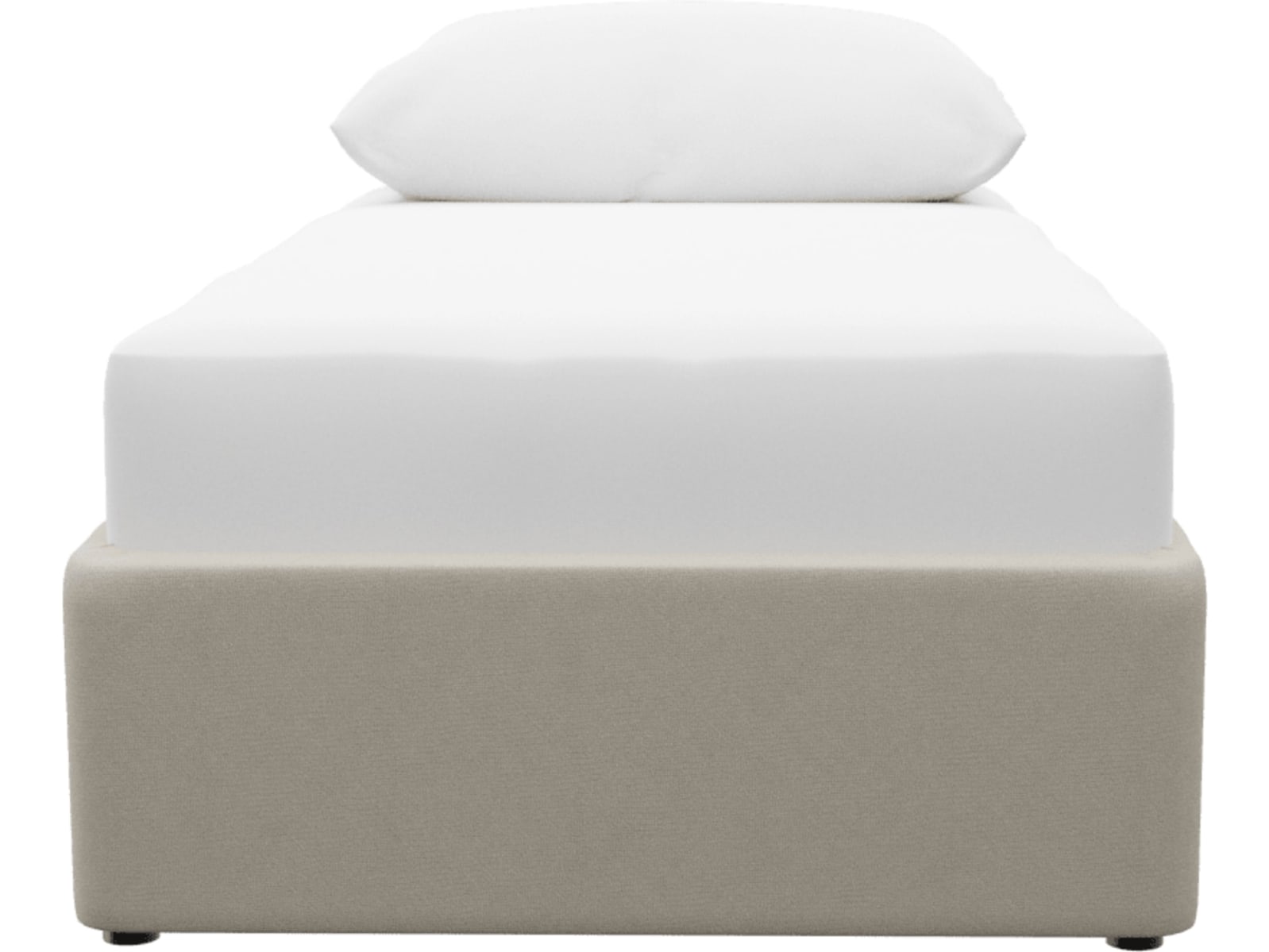 Zenith Kids 1 Storage Drawer Bed Base Isla Sea Pearl color Isla Sea Pearl