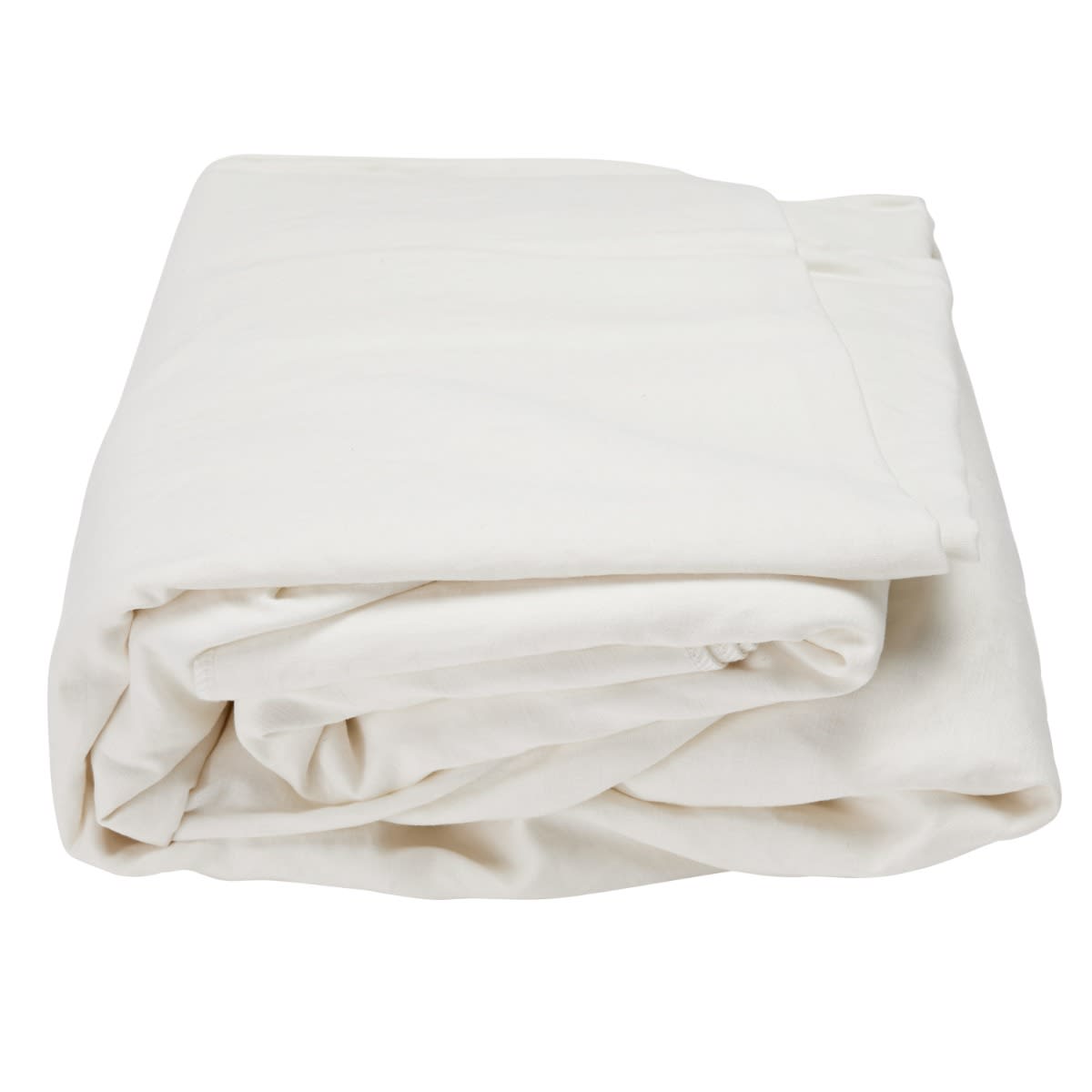 Como Linen Standard Sofa Cover Pure White - 3 Seater color Linen Pure White