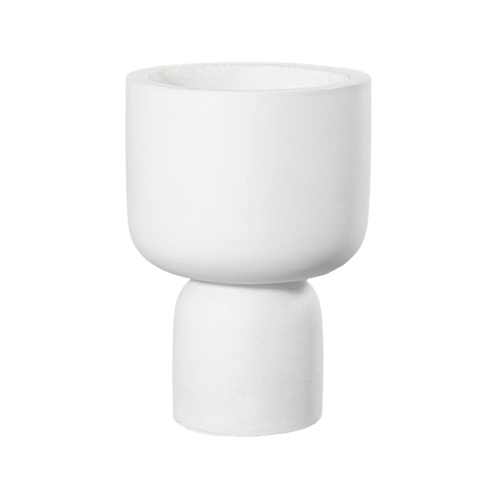 Peppe Concrete Planter White - 20cm x 28cm color White
