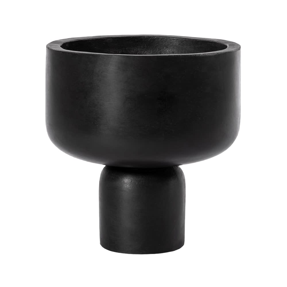 Peppe Concrete Planter Black - 27cm x 28cm color Black