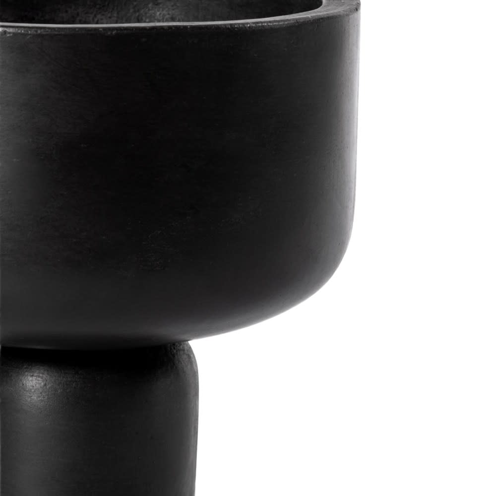 Peppe Concrete Planter Black - 27cm x 28cm color Black
