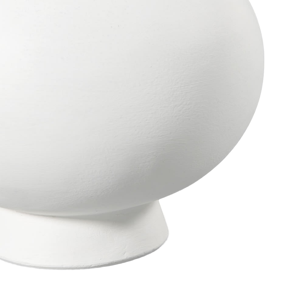 Ursula Concrete Round Vase White - 21cm color White