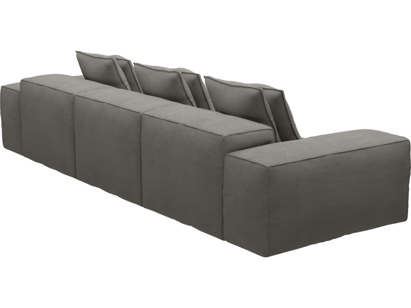 Riley Isla Soft Grey Modular Sofa - 3 Seater color Isla Soft Grey