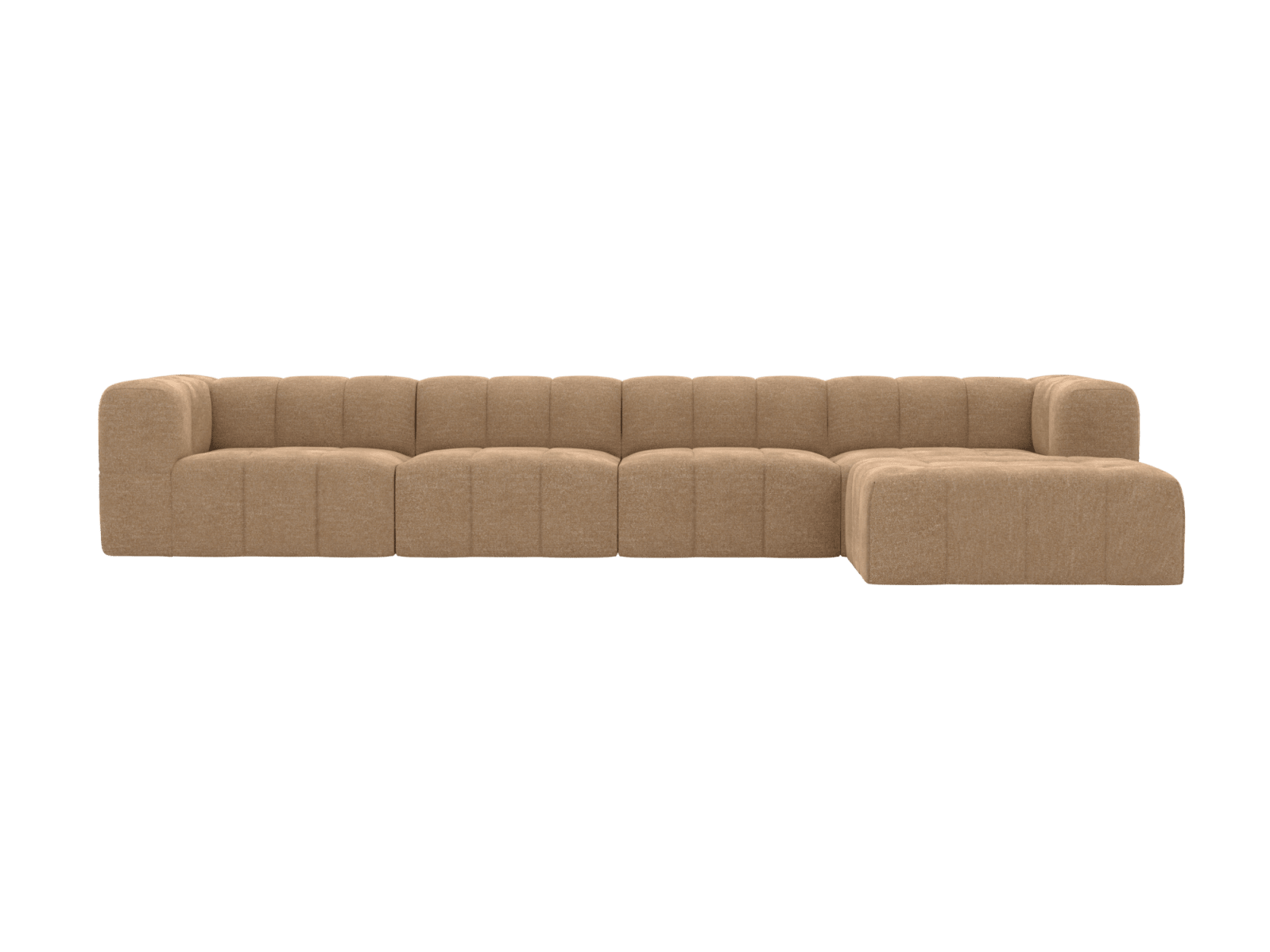 Lucello Avon Honey Modular Sofa with Ottoman - 5 Piece color Avon Honey
