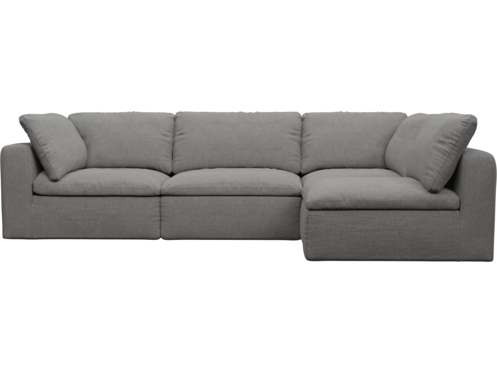 Cloud Deep California Slate Modular Sofa - 4 Piece color California Slate