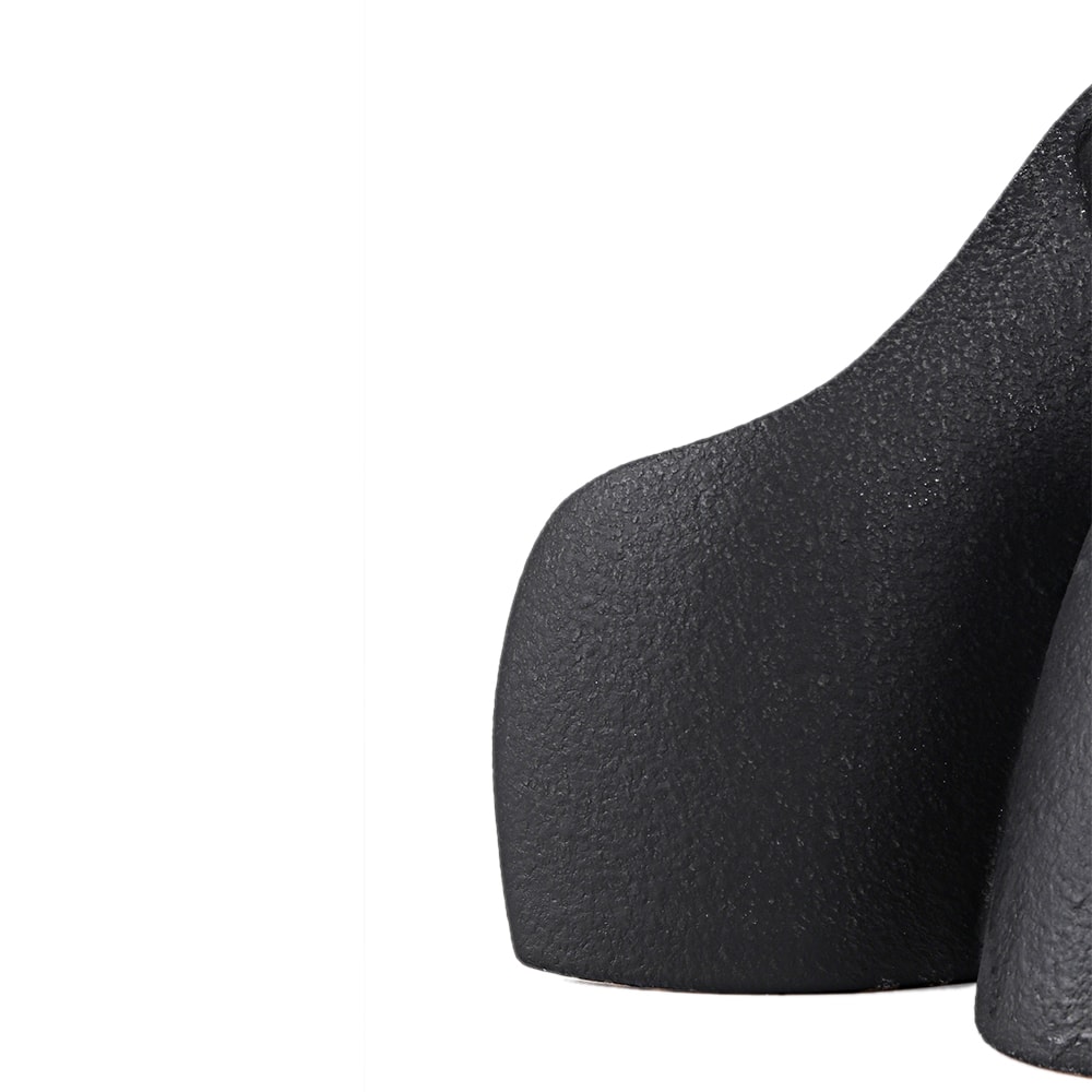 Soren Ceramic Table Lamp Black color Black