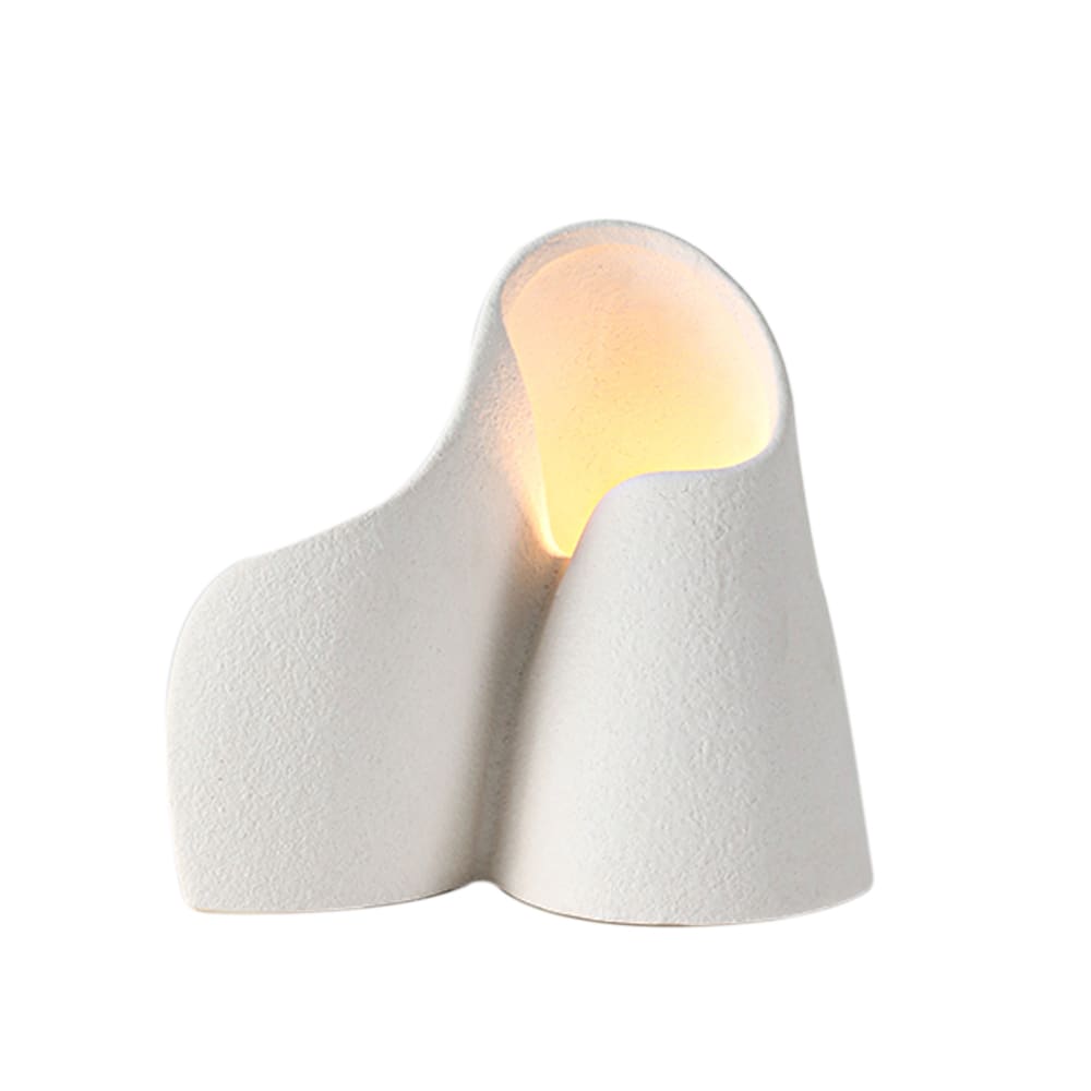 Soren Ceramic Table Lamp White color White