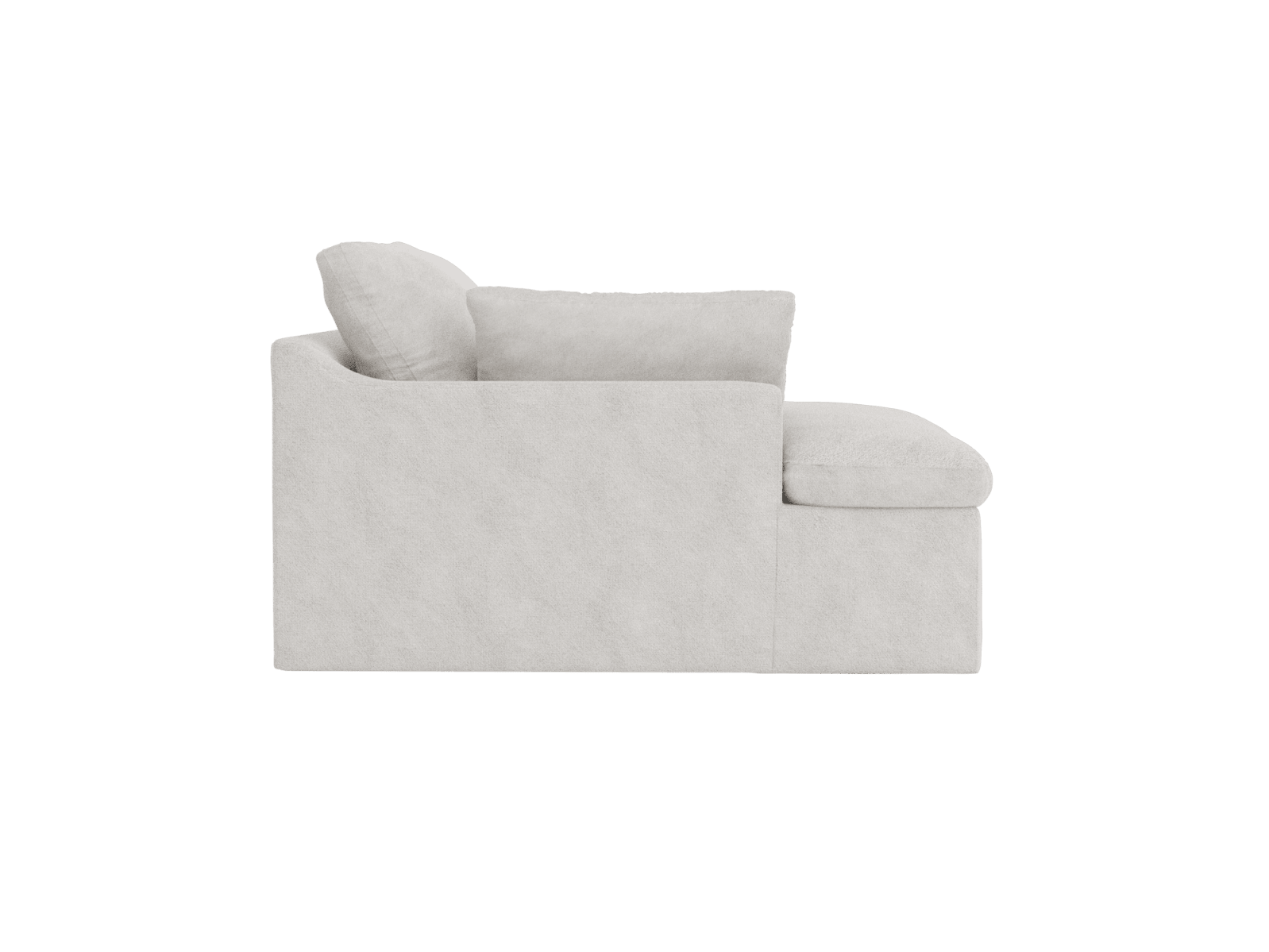 Retreat California Ivory Chaise Sofa Left Arm Facing Module color California Ivory