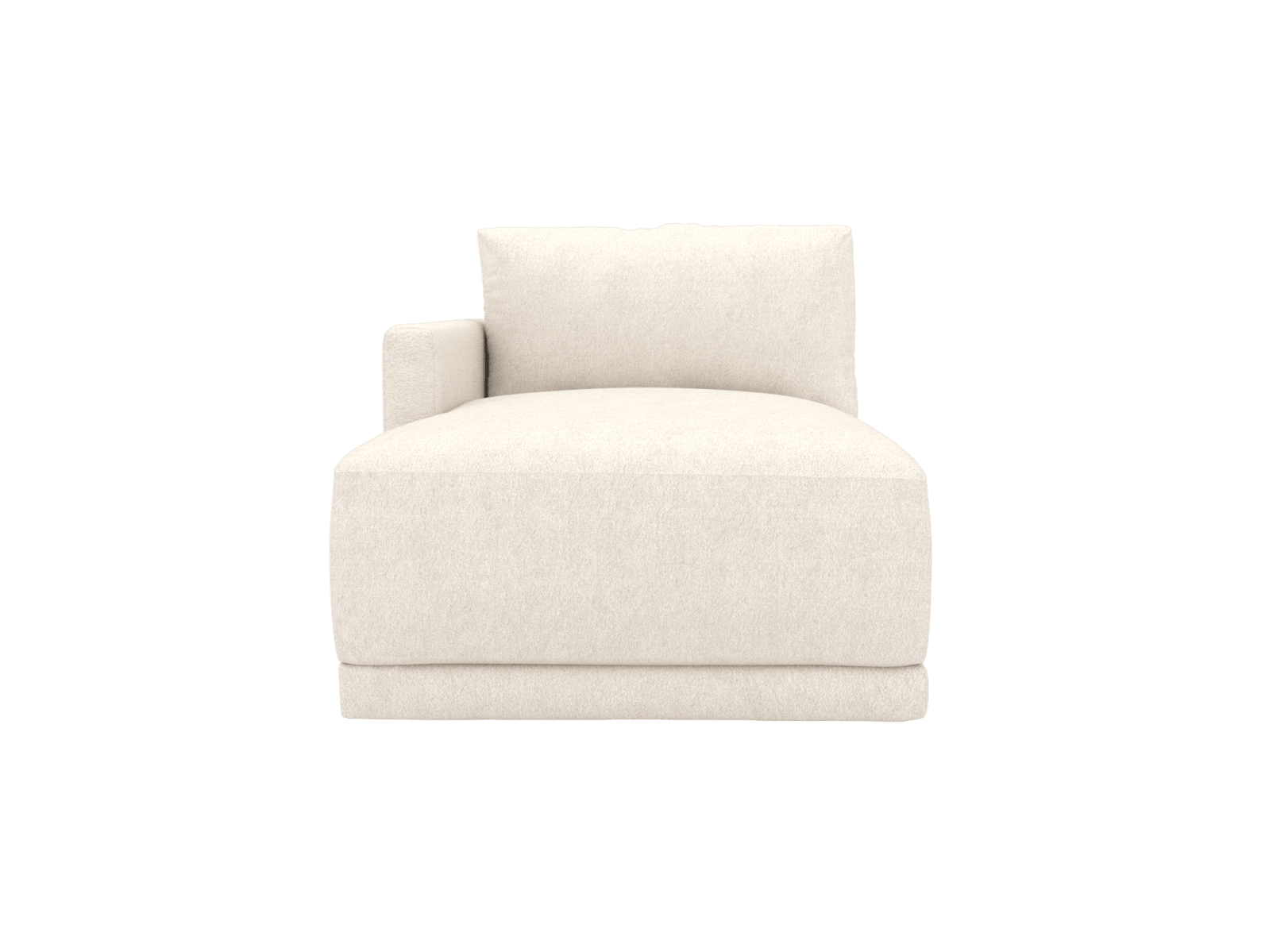 Haven Noa Fog Left Arm Facing Chaise Sofa Module color Noa Fog