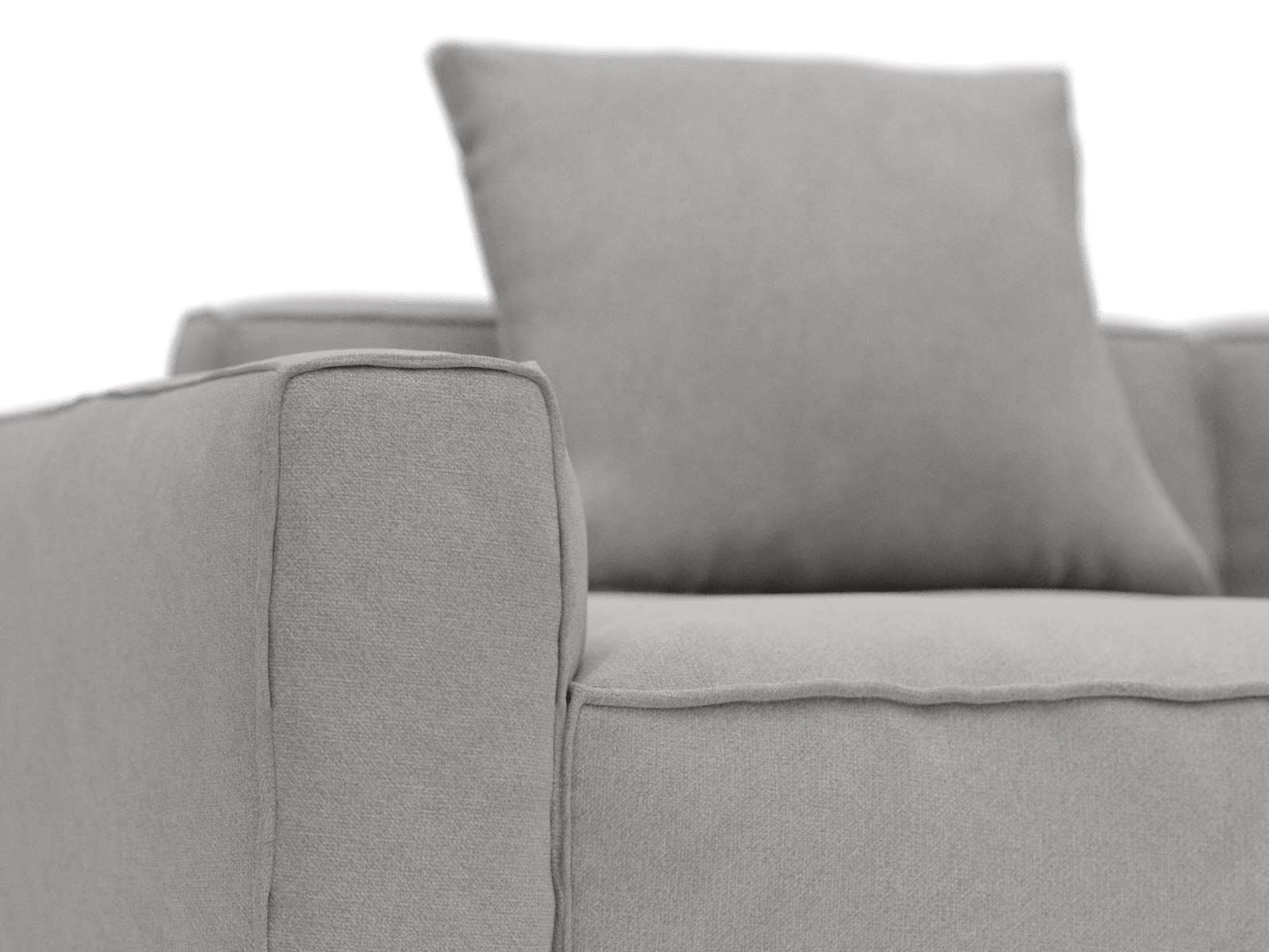 Riley Apt View Steel Sofa - 3 Seater color View Steel