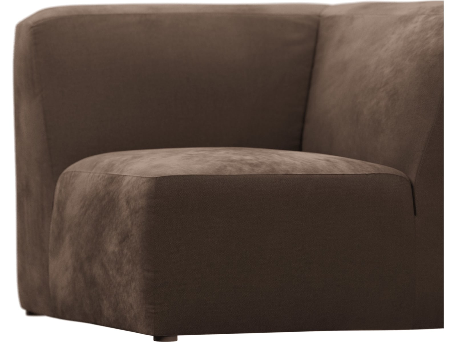 Copenhagen Muse Chocolate Square Corner Chair Sofa Module color Muse Chocolate