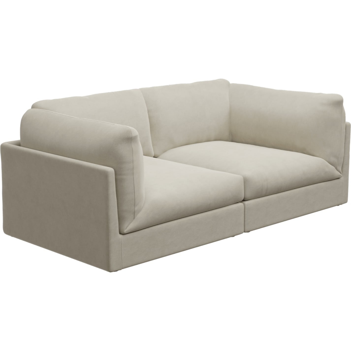 Finley Muse Flax Modular Sofa - 2 Seater color Muse Flax