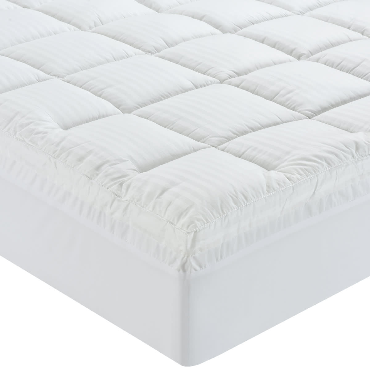 A&S Luxury High Loft Mattress Topper - Queen color White