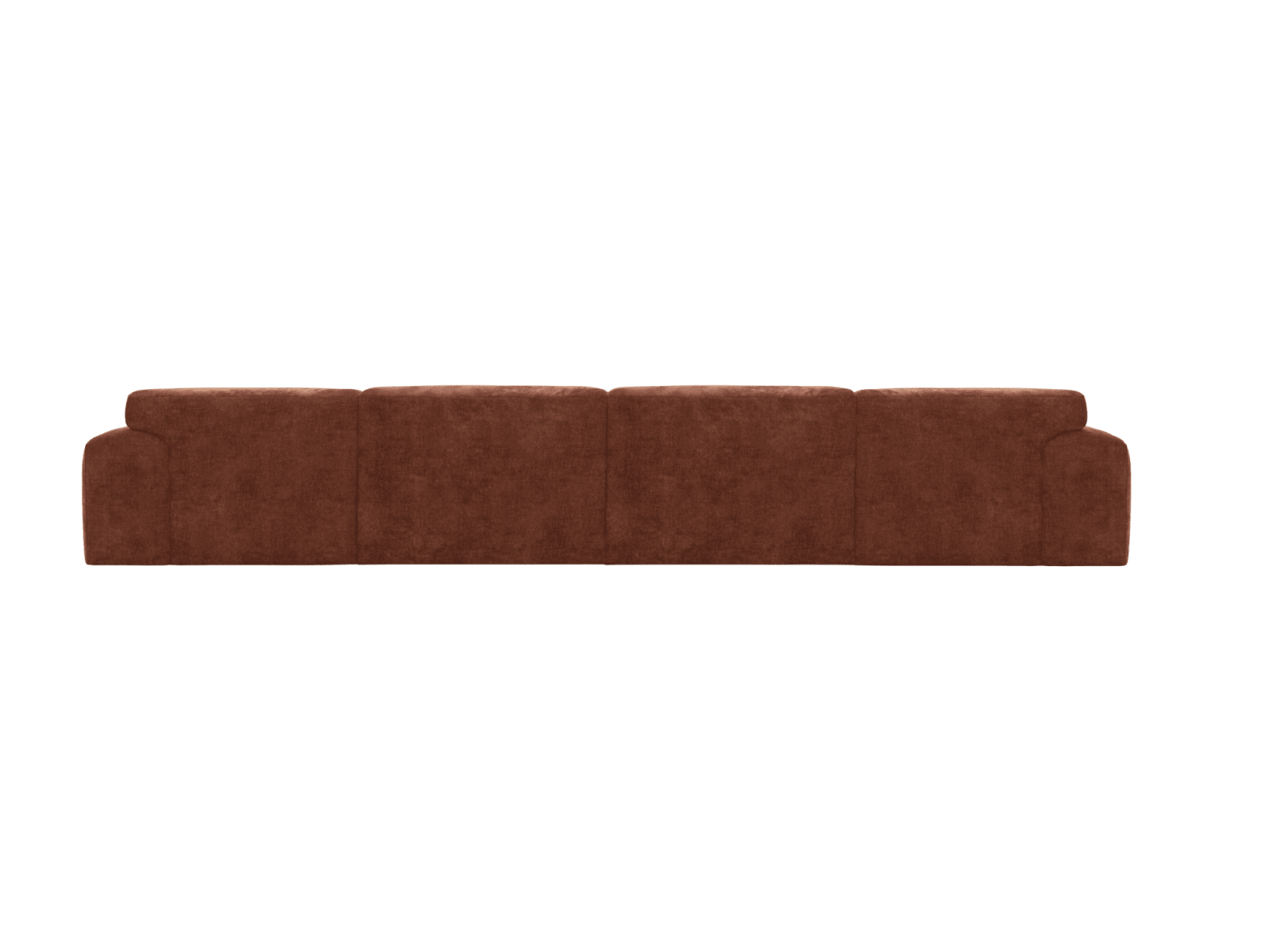 Copenhagen Muse Rust Chaise Sofa - 4 Seater color Muse Rust