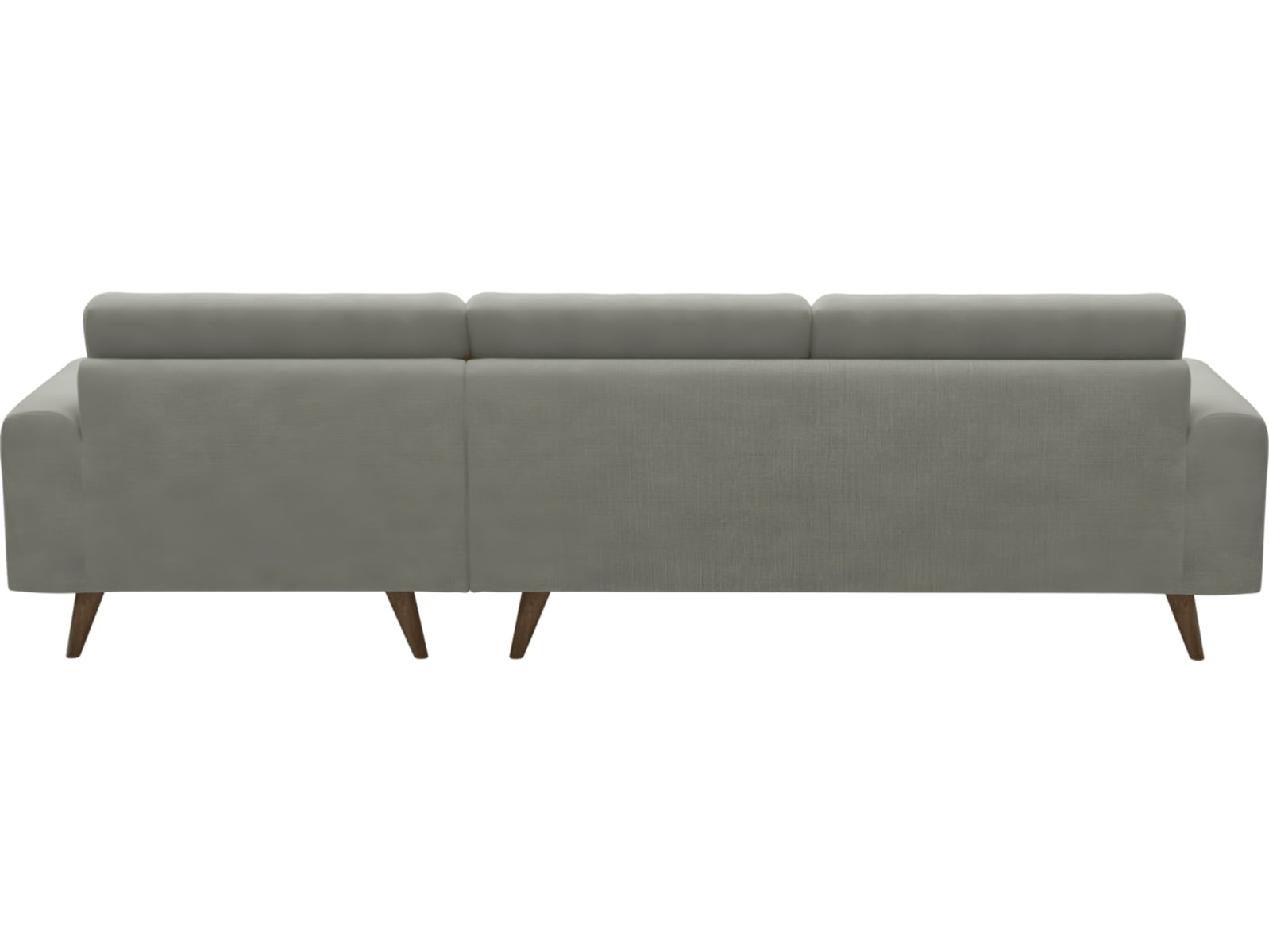 Dane Toorak Pebble Chaise Sofa - 3 Seater color Toorak Pebble