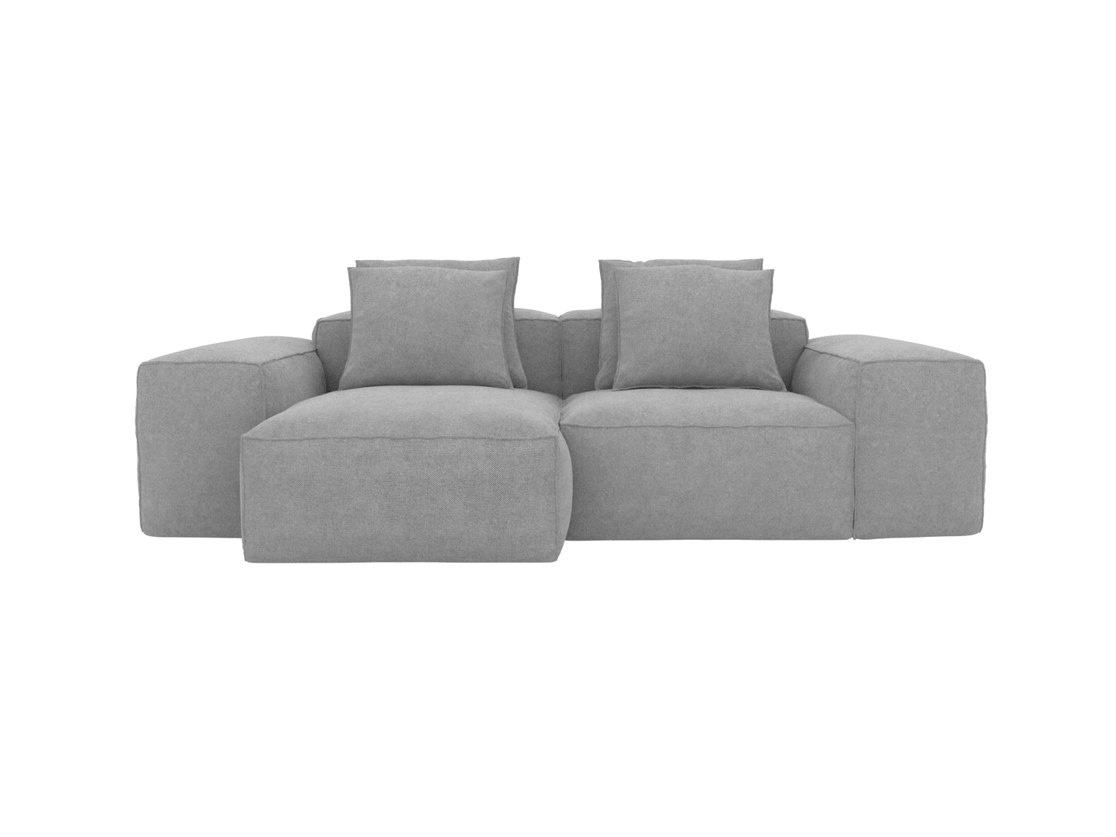 Riley California Slate Modular Chaise Sofa - 2 Seater color California Slate