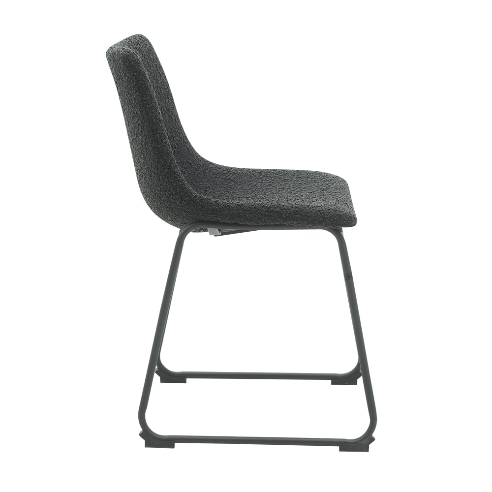 Montana Dining Chair Boucle Black color Boucle Black