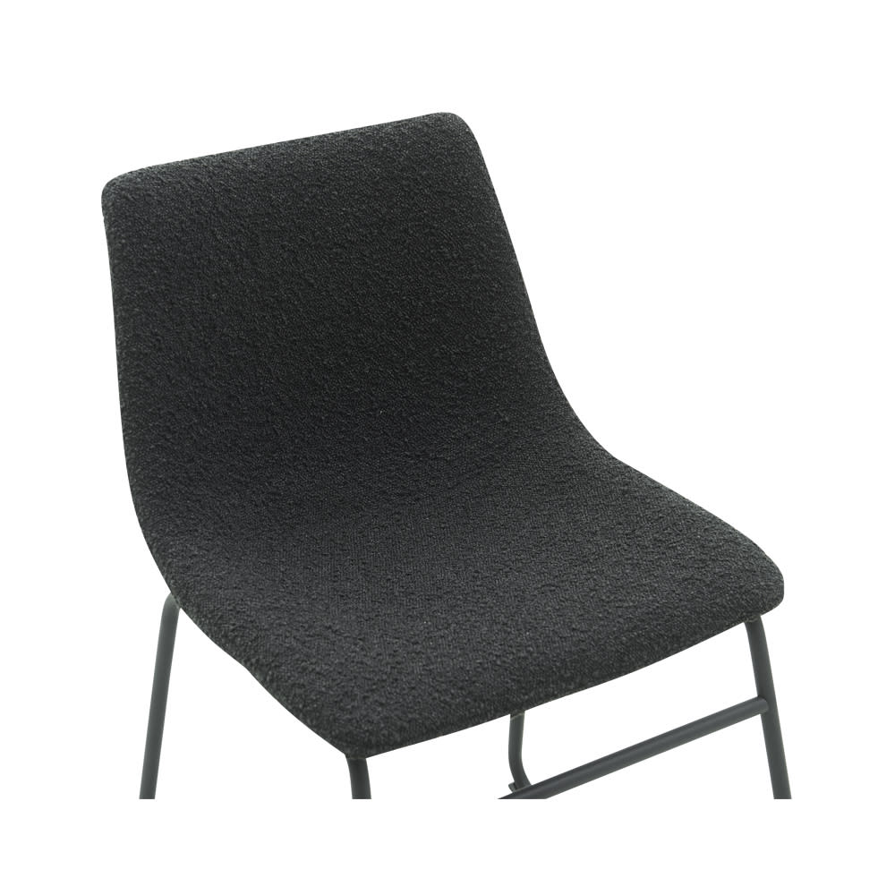 Montana Dining Chair Boucle Black color Boucle Black