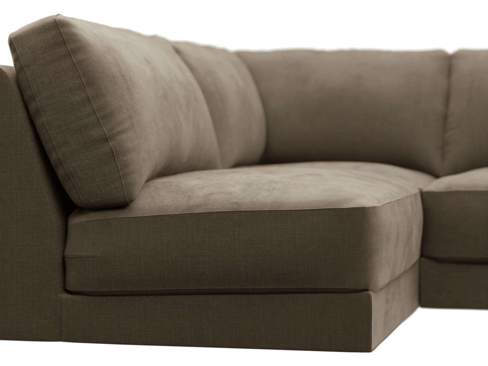 Monica Tribute Walnut Sofa - 4 Seater LAF Terminal color Tribute Walnut