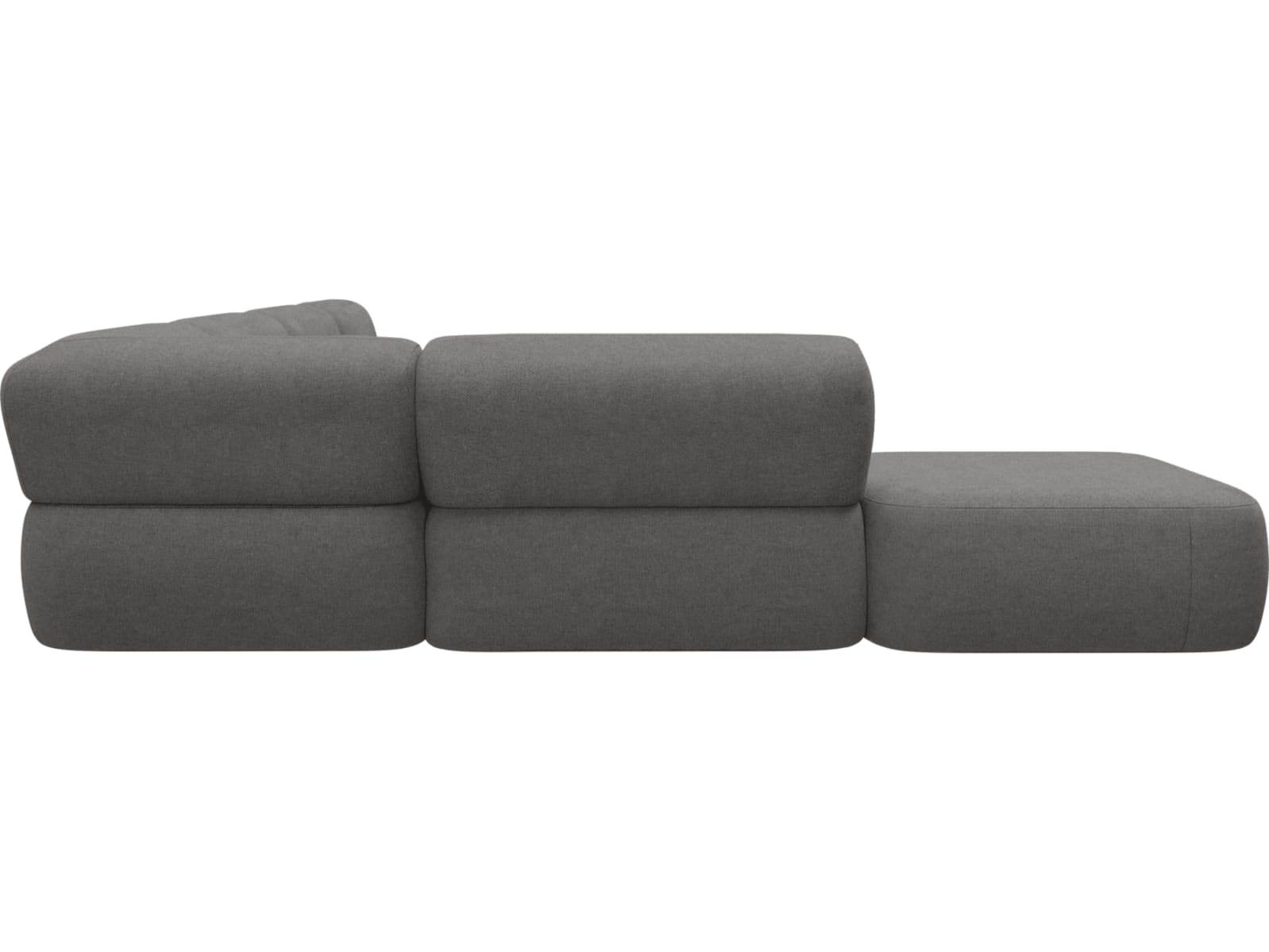 Beckett California Slate Modular Sofa - 7 Piece color California Slate