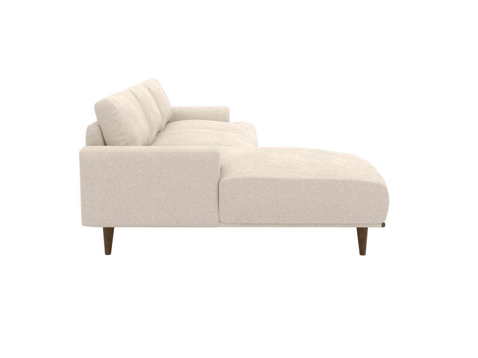 Dane Tribute Shell Chaise Sofa - 3 Seater color Tribute Shell