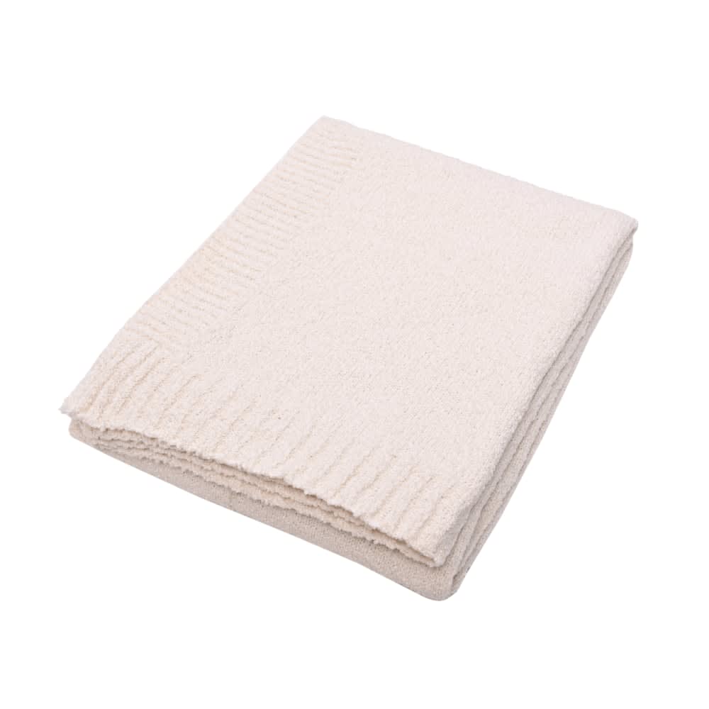 Circ Knitted Throw Boucle Natural - 170cm x 130cm color Natural
