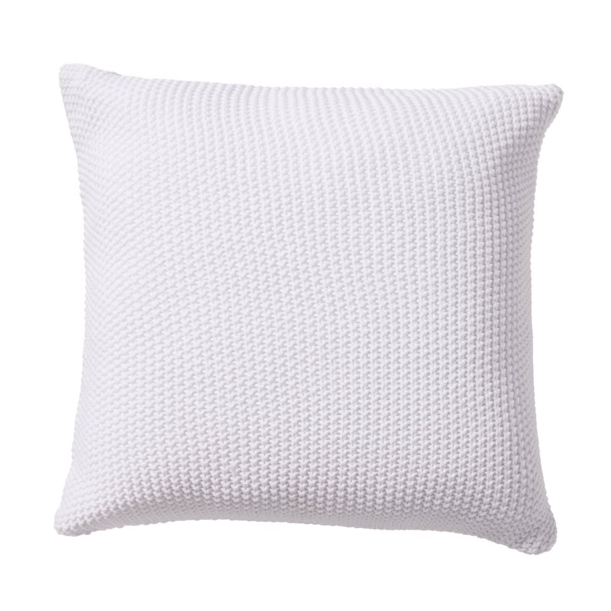 Cotswold Knitted Cushion White - 50cm x 50cm color White