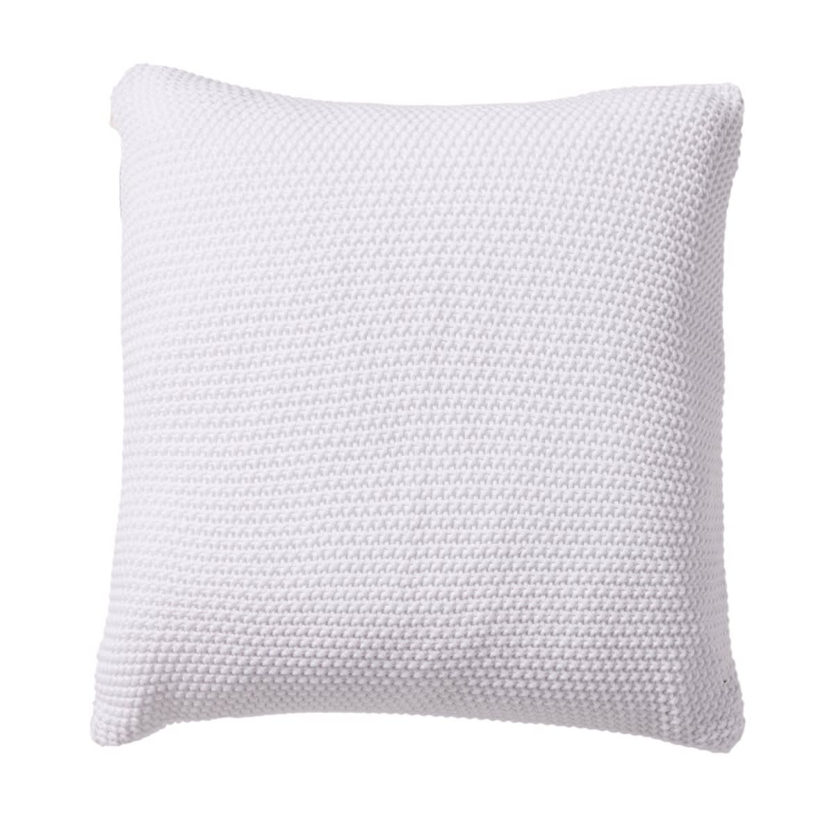Cotswold Knitted Cushion White - 50cm x 50cm color White