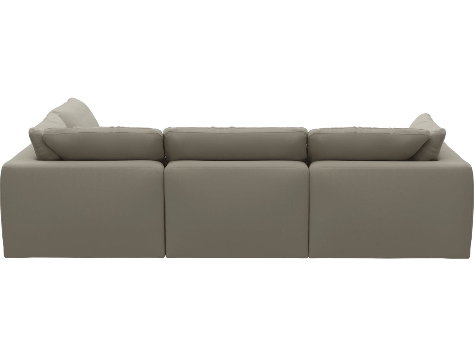 Cloud Deep Plaza Natural Modular Sofa - 5 Piece color Plaza Natural