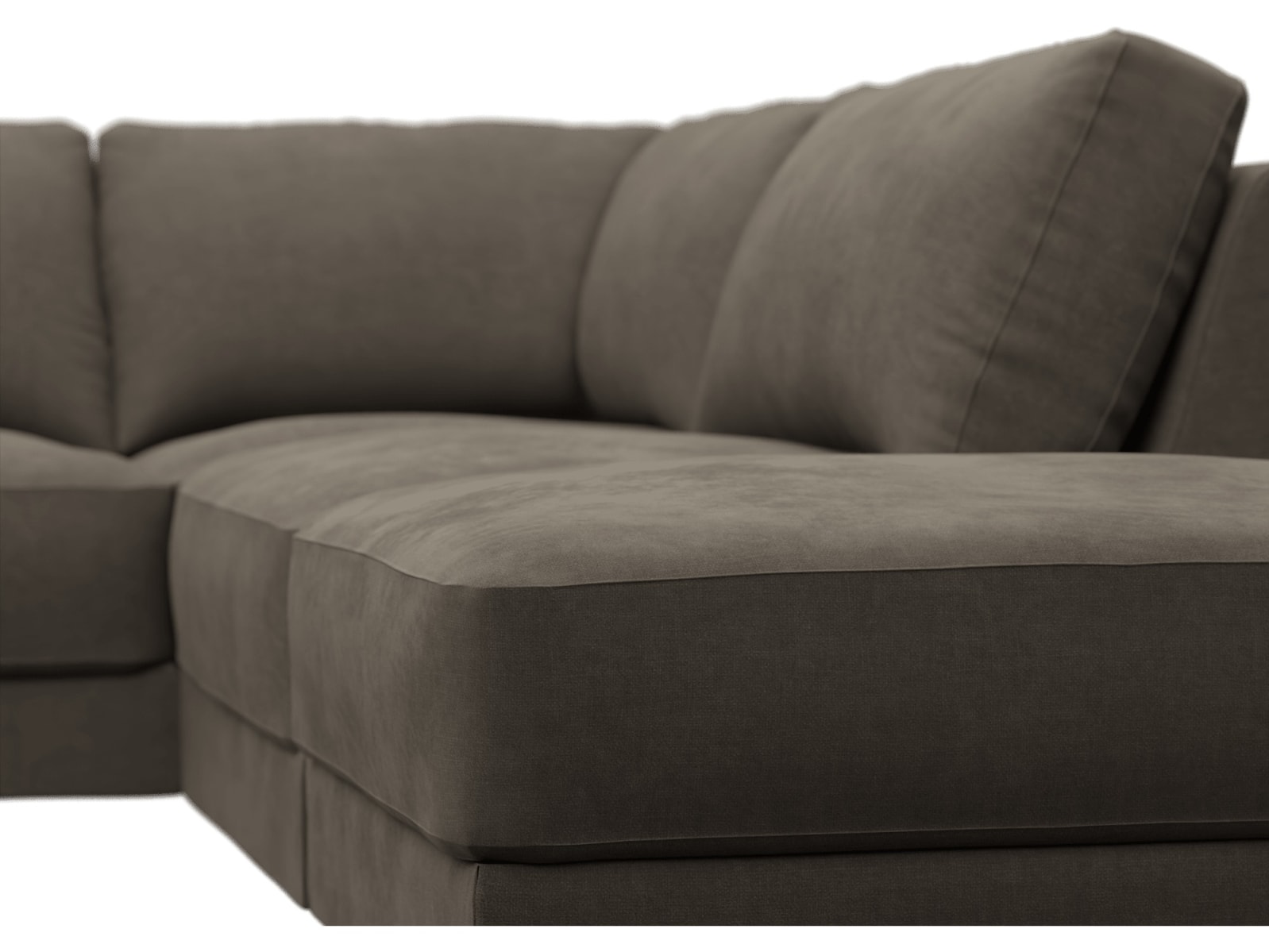 Monica Muse Mink Sofa - 6 Seater RAF Terminal color Muse Mink