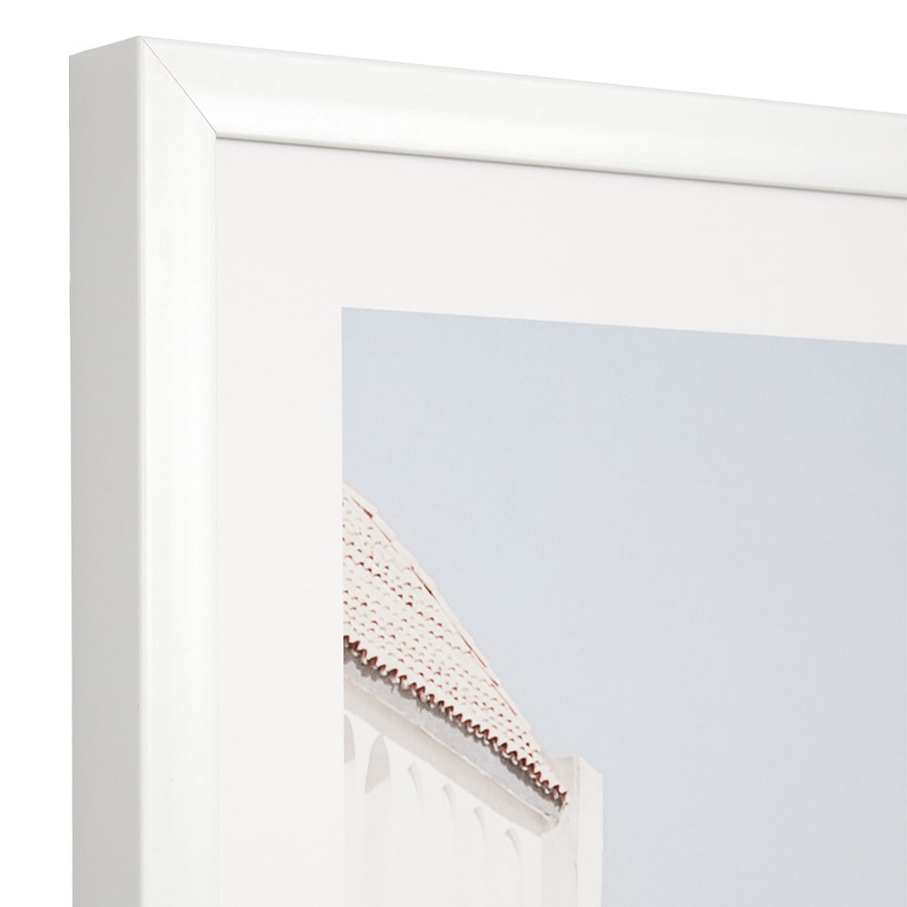 Desert Wall White Framed Print - 85cm x 114cm color Multi